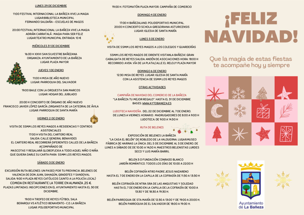 Programa Navidad La Bañeza 2025